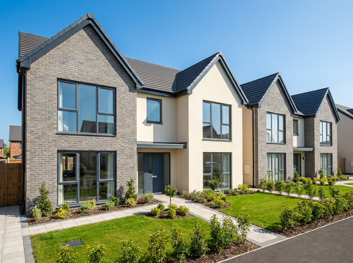 Modern new build residential development